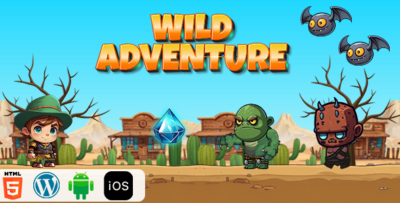 Wild Adventure - HTML5 Construct3 Game