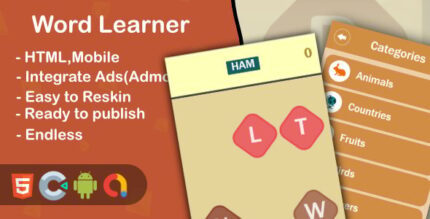 Word Learner - Html5 Game and Mobile (Construct 3)