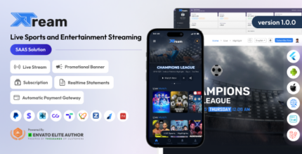 XTream - Live Sports & Entertainment Streaming SAAS Solution