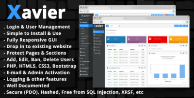 Xavier - PHP Login Script & User Management Admin Panel