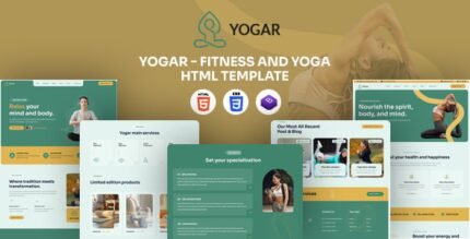 Yogar - Fitness and Yoga Studio HTML Template