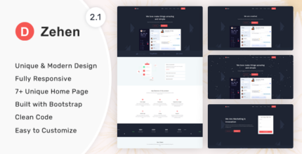 Zehen - Bootstrap Landing Page Template