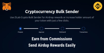 ZiLab Bulk Sender Bulk Cryptocurrency Sender (BEP-20) Script