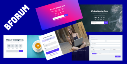 bForum - Multistep Form & Login, Registration Form, Coming Soon Template