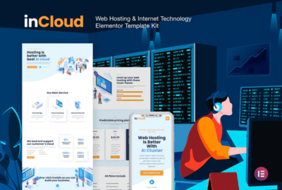 inCloud - Web Hosting Elementor Template Kit