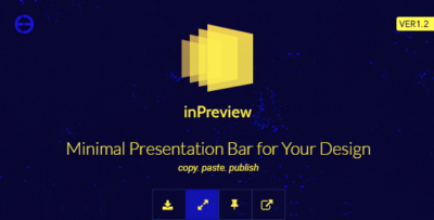inPreview - Minimal Presentation Bar for Your Design