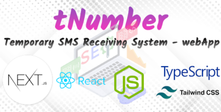 tNumber - Temp SMS Receiving System - [Next.js React Web Application]