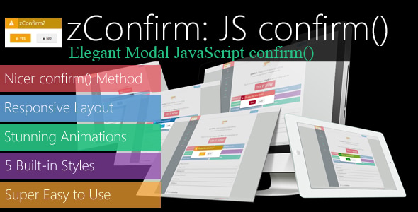 zConfirm Elegant Modal JavaScript confirm() zConfirm Elegant Modal JavaScript confirm()