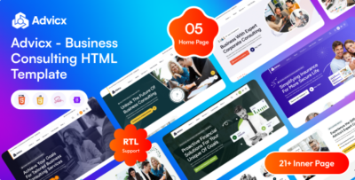 Advicx - Business Consulting HTML Template