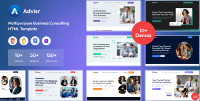 Advisr - Multipurpose Business Consulting HTML Template
