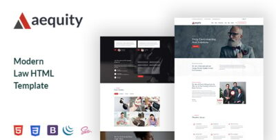 Aequity – Law HTML Template