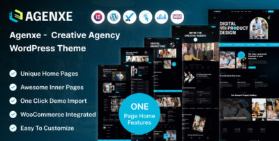 Agenxe - Creative Agency WordPress Theme