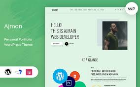 Ajman – Personal Portfolio WordPress Theme