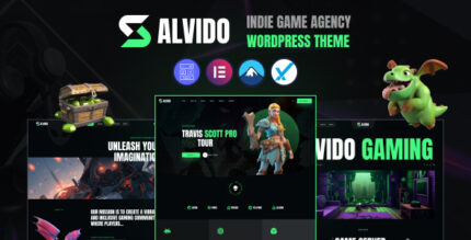 Alvido - Indie Game Agency WordPress Theme