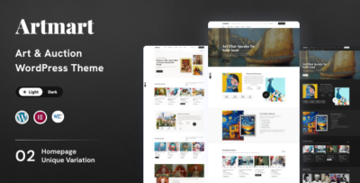 Artmart - Art Gallery & Auctions WordPress Theme