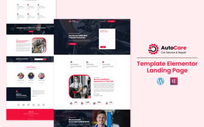 AutoCare - Car Repair Elementor Landing Page