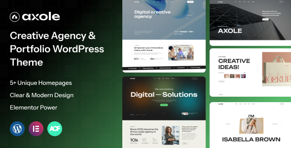 Axole - Creative Agency & Portfolio WordPress Theme Axole - Creative Agency & Portfolio WordPress Theme