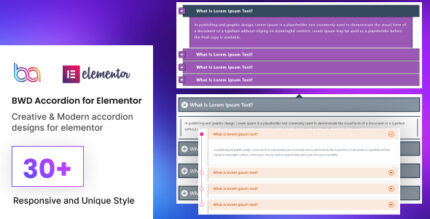 BWD accordion addon for elementor