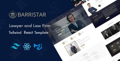 Barristar - Tailwind CSS Lawyer and Attorney React Template