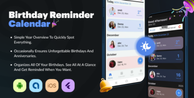 Birthday Reminder Flutter App Admob Ads