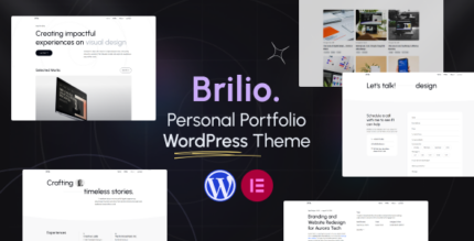 Brilio - Personal Portfolio WordPress Theme