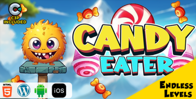 Candy Eater HTML5 Construct 3 Game