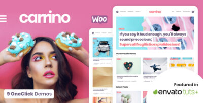 Carrino - An Exciting Gutenberg Blog Theme