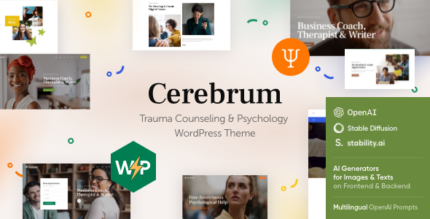 Cerebrum - Trauma Counseling & Psychology WordPress Theme