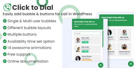 Click to dial - Direct call from website WordPress