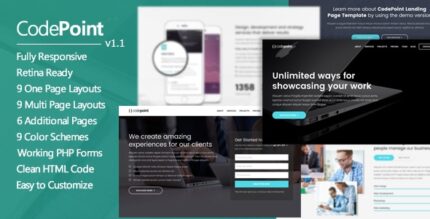 CodePoint - Multi-Purpose Landing Page WordPress Theme