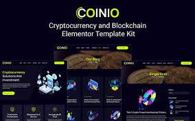 Coinio - Cryptocurrency and Blockchain Elementor Template Kit