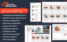 Construction & Building Materials Store Woocommerce Elementor Theme