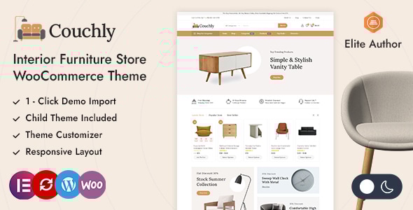 Couchly - Interior Furniture Store WordPress WooCommerce Theme Couchly - Interior Furniture Store WordPress WooCommerce Theme