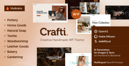 Crafti - Creative Handmade WordPress Theme