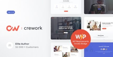 Crework Coworking and Creative Space WordPress Theme