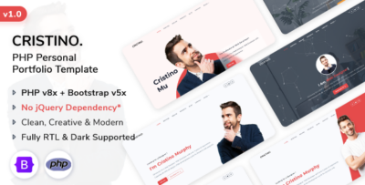 Cristino - PHP Personal Portfolio Template