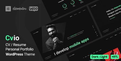 Cvio - Personal Portfolio WordPress Theme