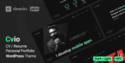 Cvio - Personal Portfolio WordPress Theme