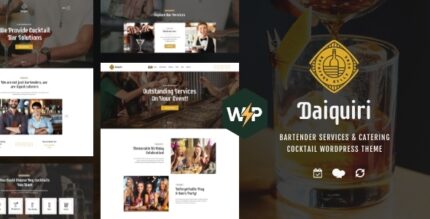 Daiquiri Bartender Services & Catering Cocktail WordPress Theme