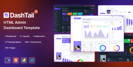 Dashtail HTML – Tailwind, Alpine Js Admin Dashboard Template