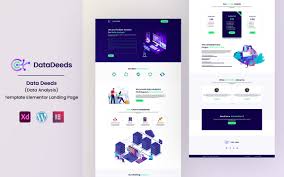 Data Deeds - Data Analysis Elementor Landing Page