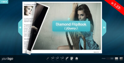 Diamond FlipBook - jQuery