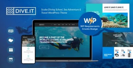 DiveIt - Scuba Diving School, Sea Adventure & Travel WordPress Theme