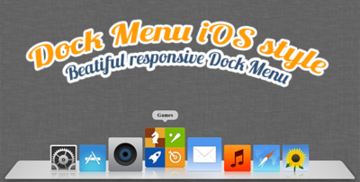 Dock Menu HTML5CSS3