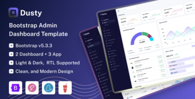 Dusty - Bootstrap 5 Admin & Dashboard UI Kit Template