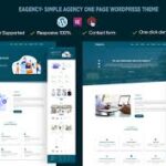 EAgency- Simple Agency One page WordPress Theme