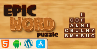 Epic Word Puzzle - HTML5 Construct3 Game