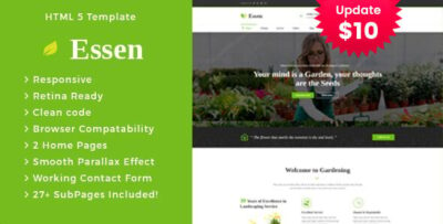 Essen - Gardening and Landscaping HTML Template