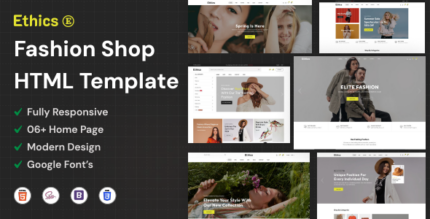 Ethics - Fashion Shop HTML Template