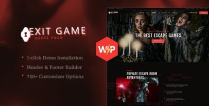 Exit Game Real-Life Secret Escape Room WordPress Theme